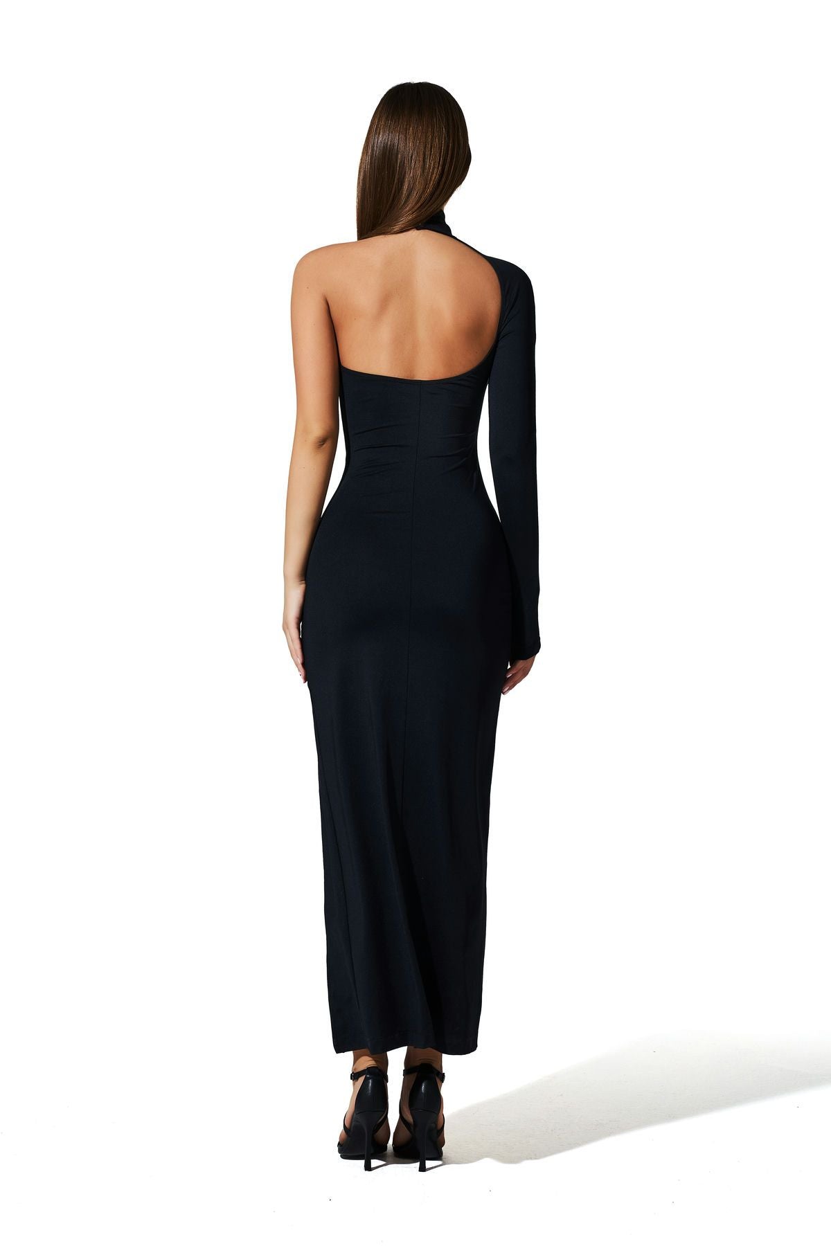 Kleid mit Akzentknoten, Schwarz