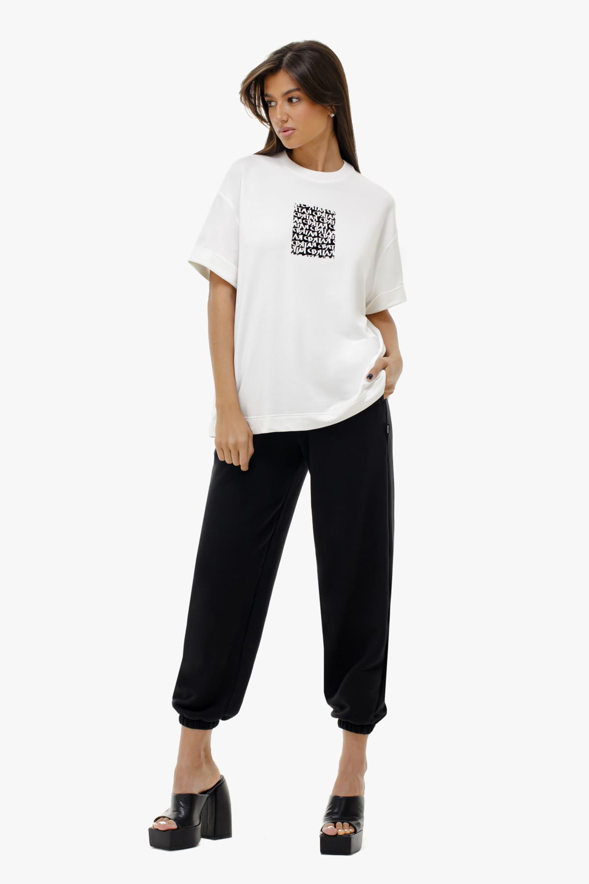 T-Shirt mit Manschetten