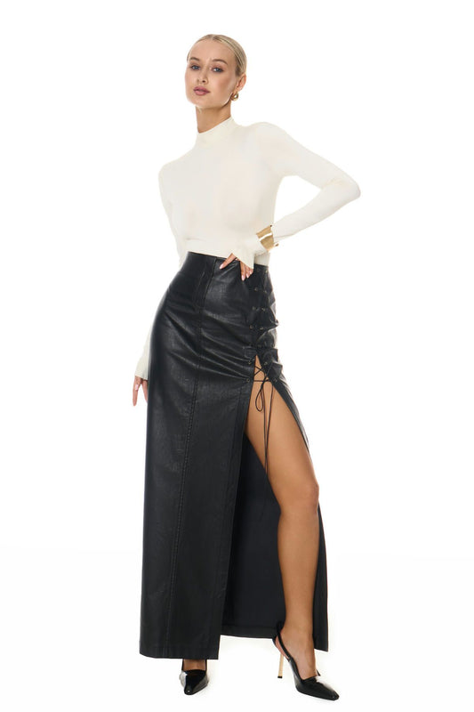 Maxirock mit Schnürung