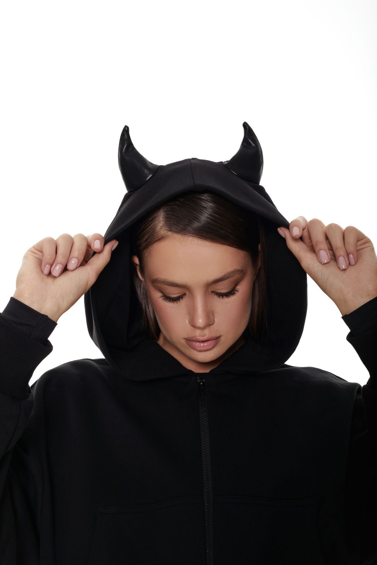 Hoodie mit Hörnern