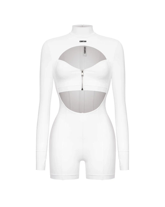 Playsuit mit dekorativem Ausschnitt