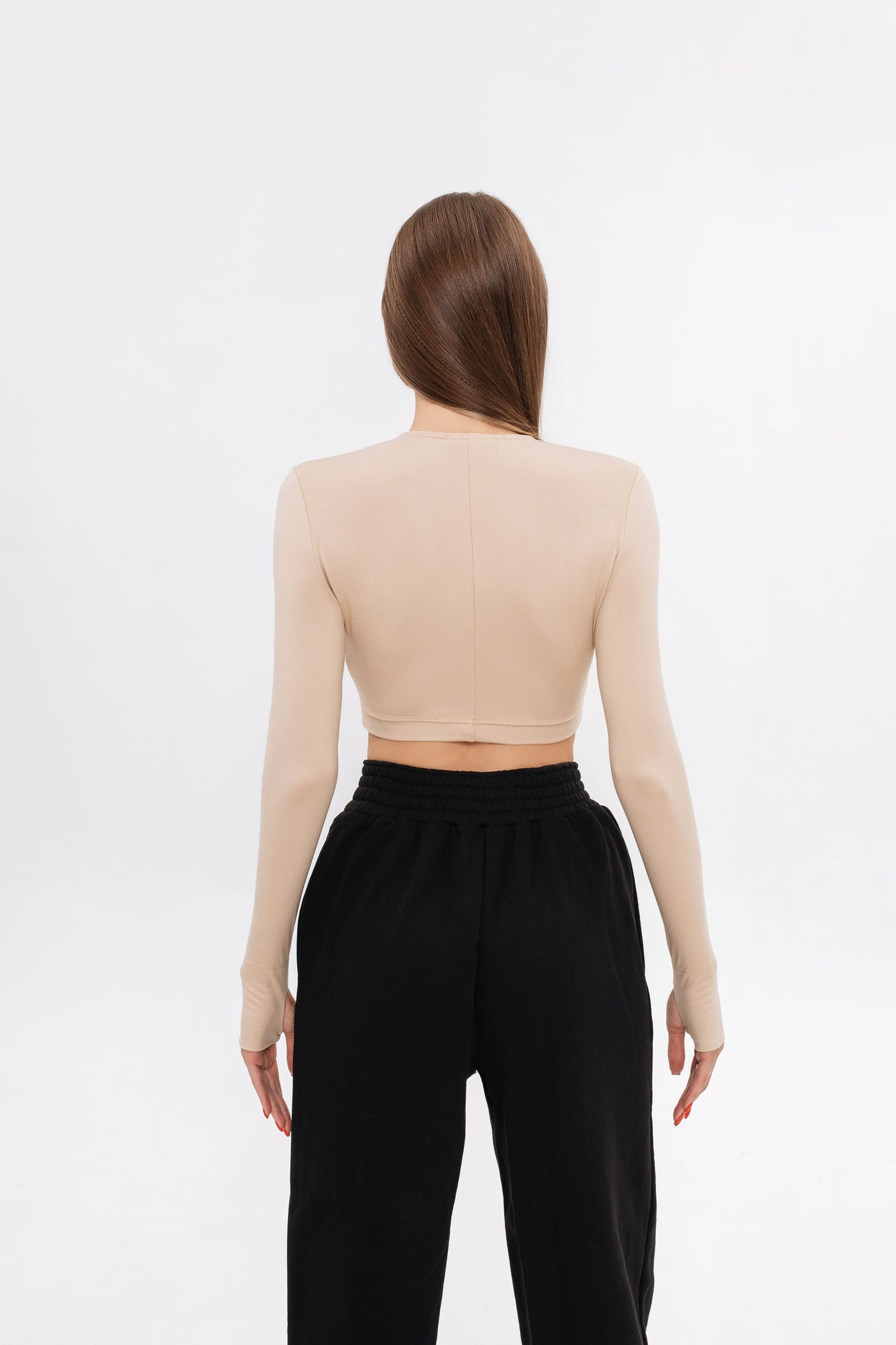 Top aus Viskose, Beige