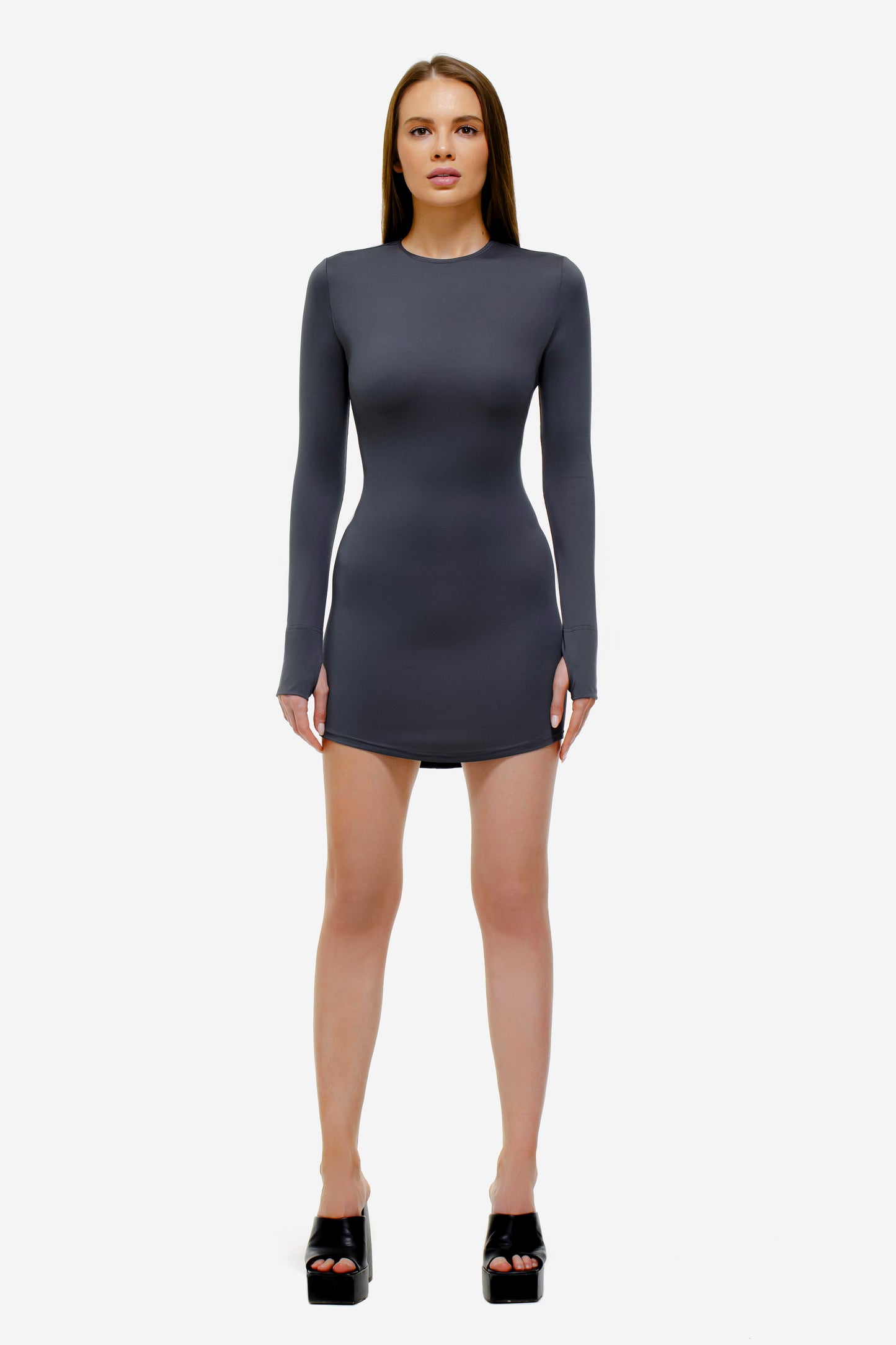 Biflex Minikleid Graphite