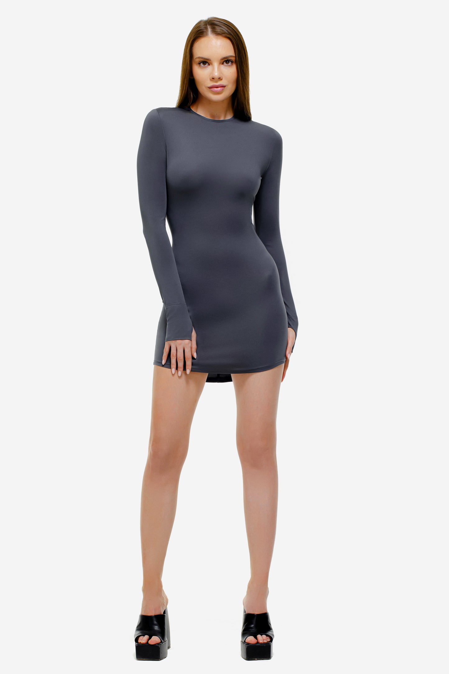 Biflex Minikleid Graphite