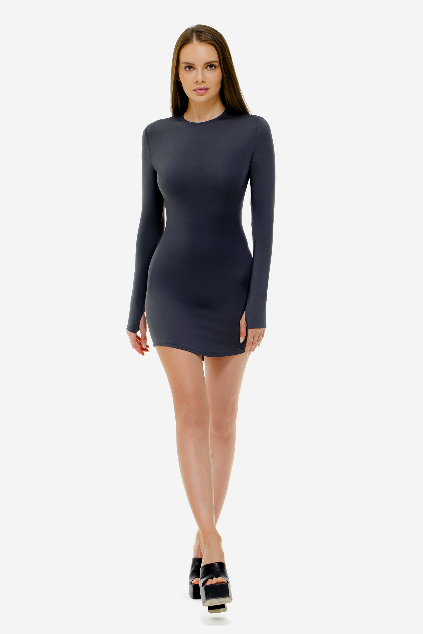 Biflex Minikleid Graphite