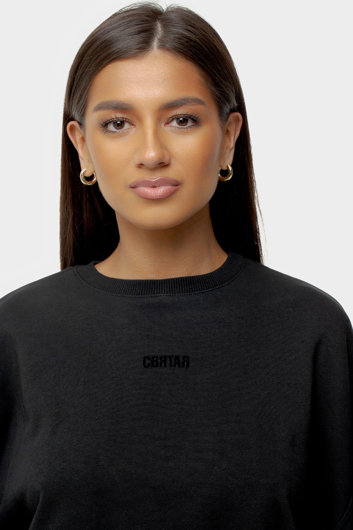 Kurzes Sweatshirt Black