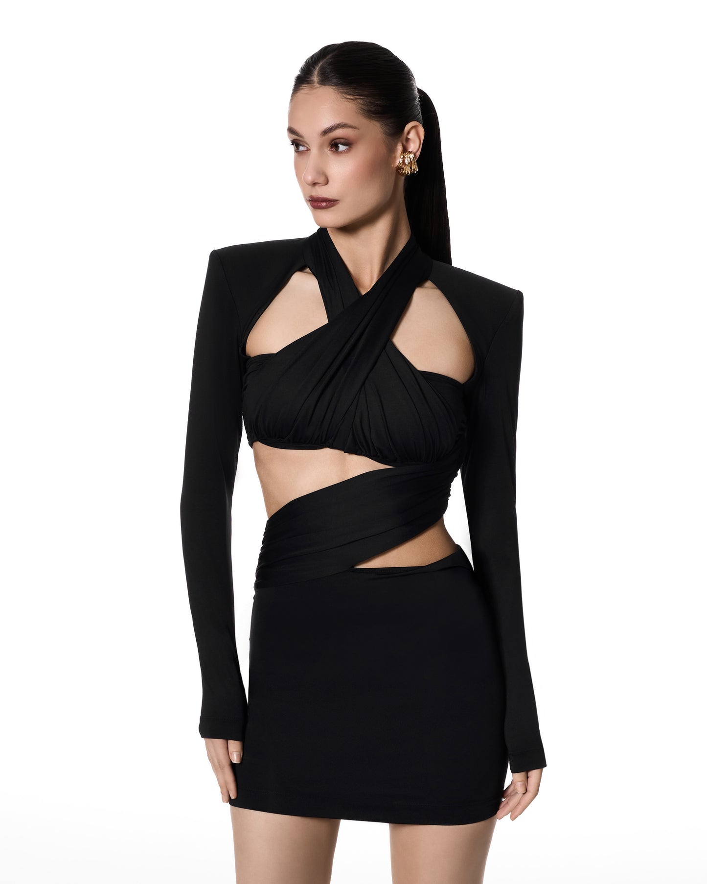 Exquisites Drapé-Minikleid
