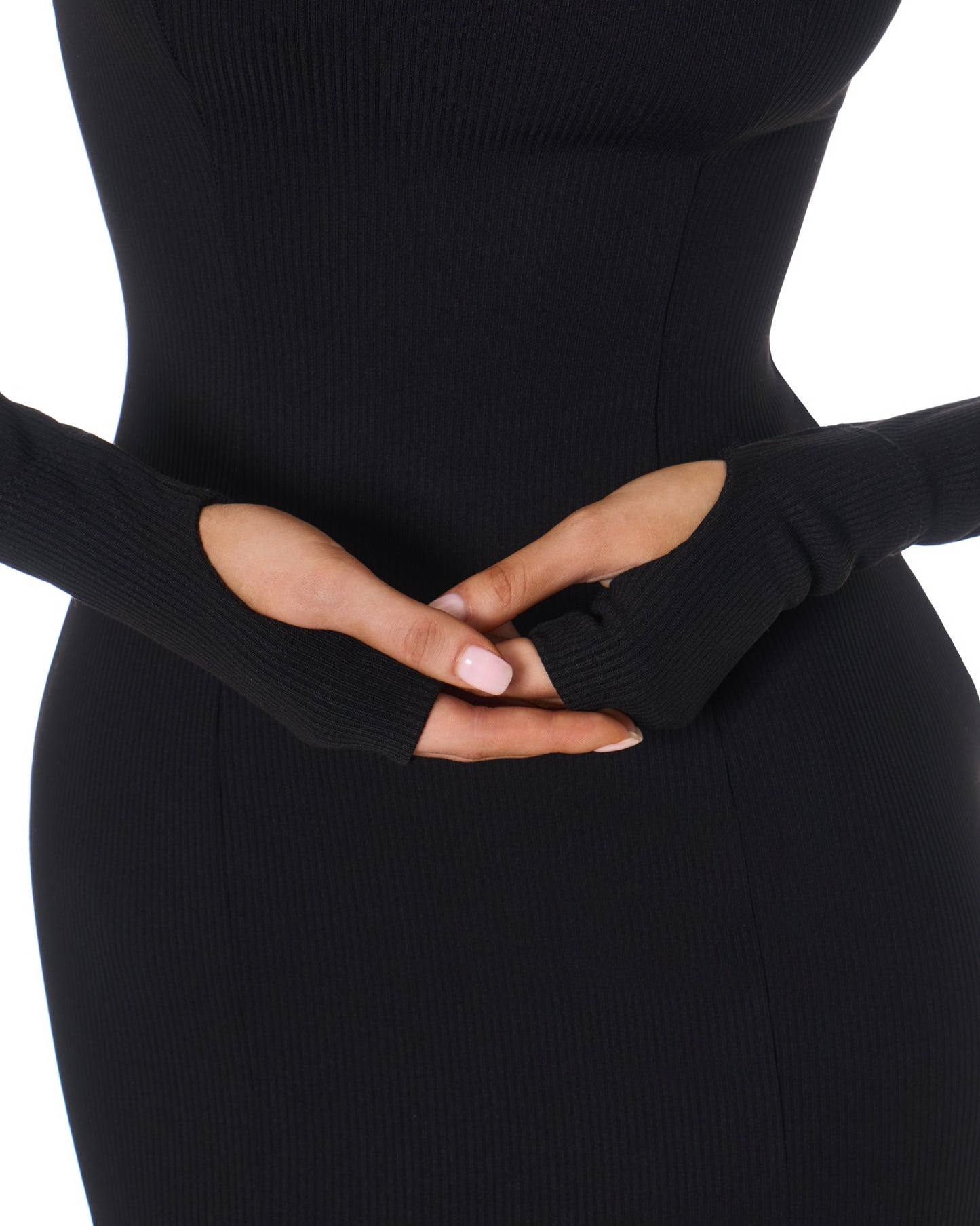 Midikleid mit Akzentringen