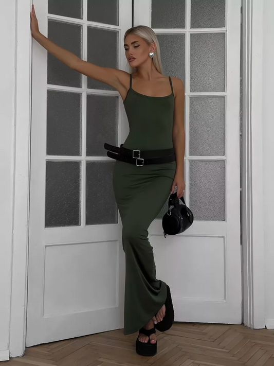 Maxikleid Biflex Grün