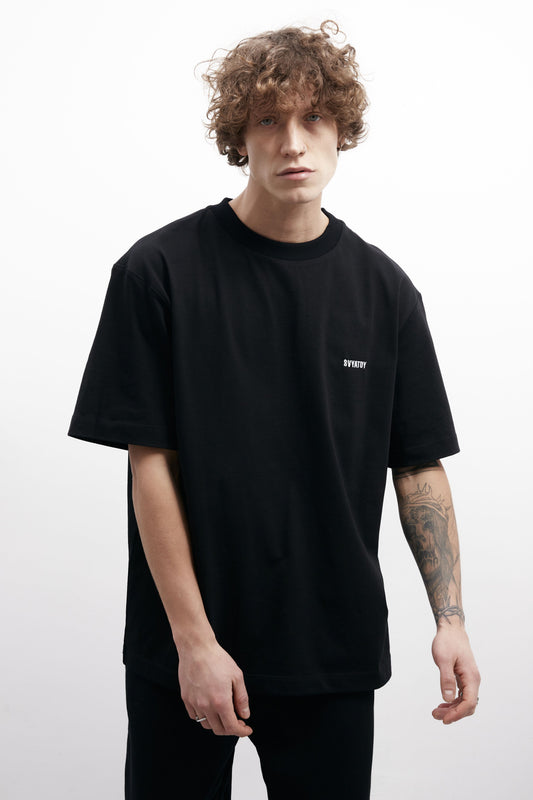 Basic-T-Shirt SVYATOY, Schwarz