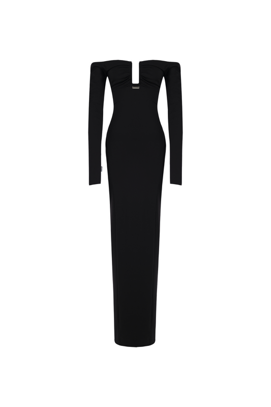 Kleid mit betonten Dekolleté